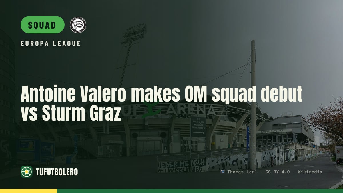 Antoine Valero makes OM squad debut vs Sturm Graz