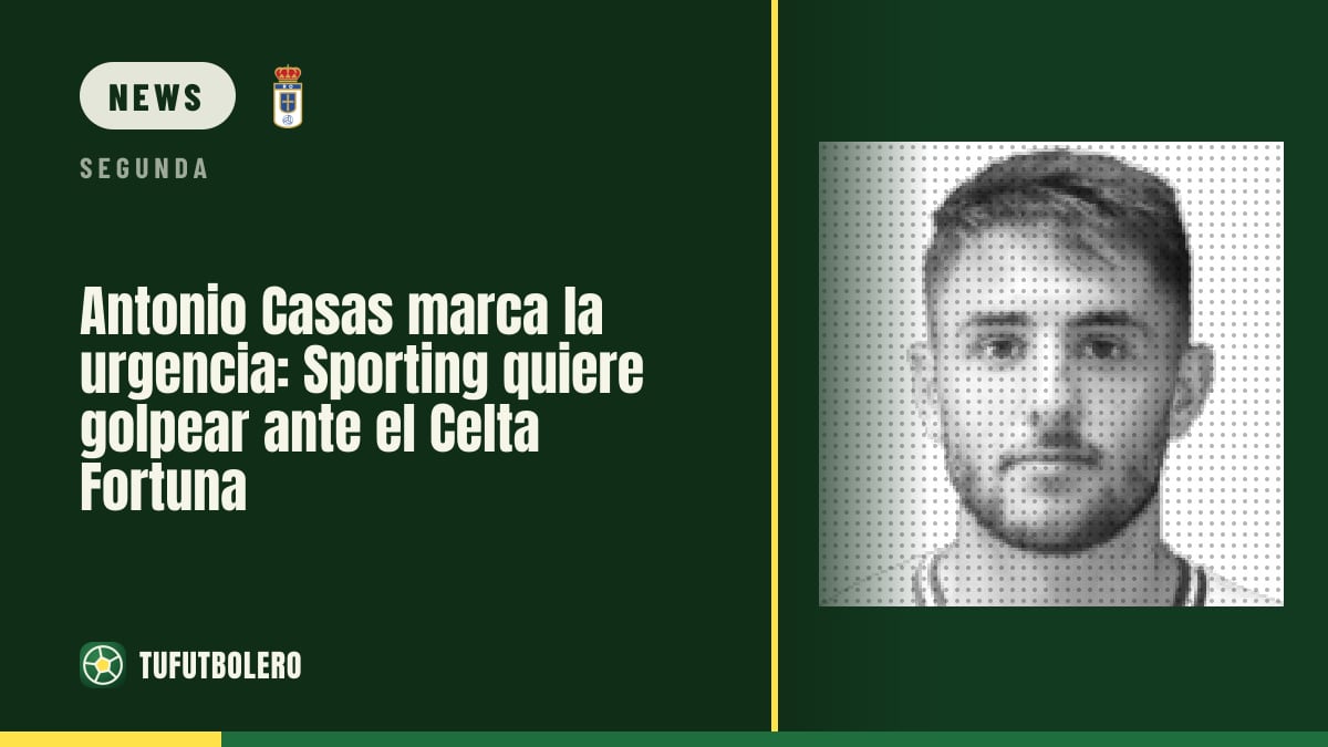 Antonio Casas sets the tone: Sporting aim to make a statement vs Celta Fortuna