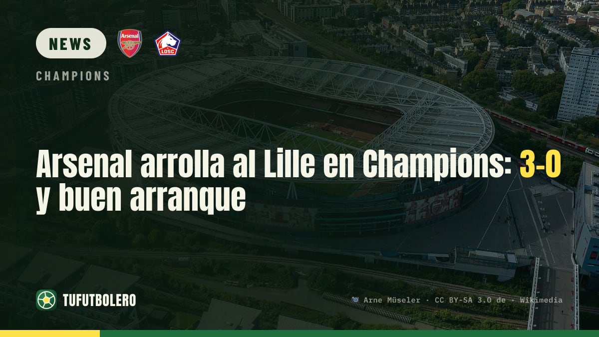 Arsenal cruise past Lille in the Champions League: 3-0