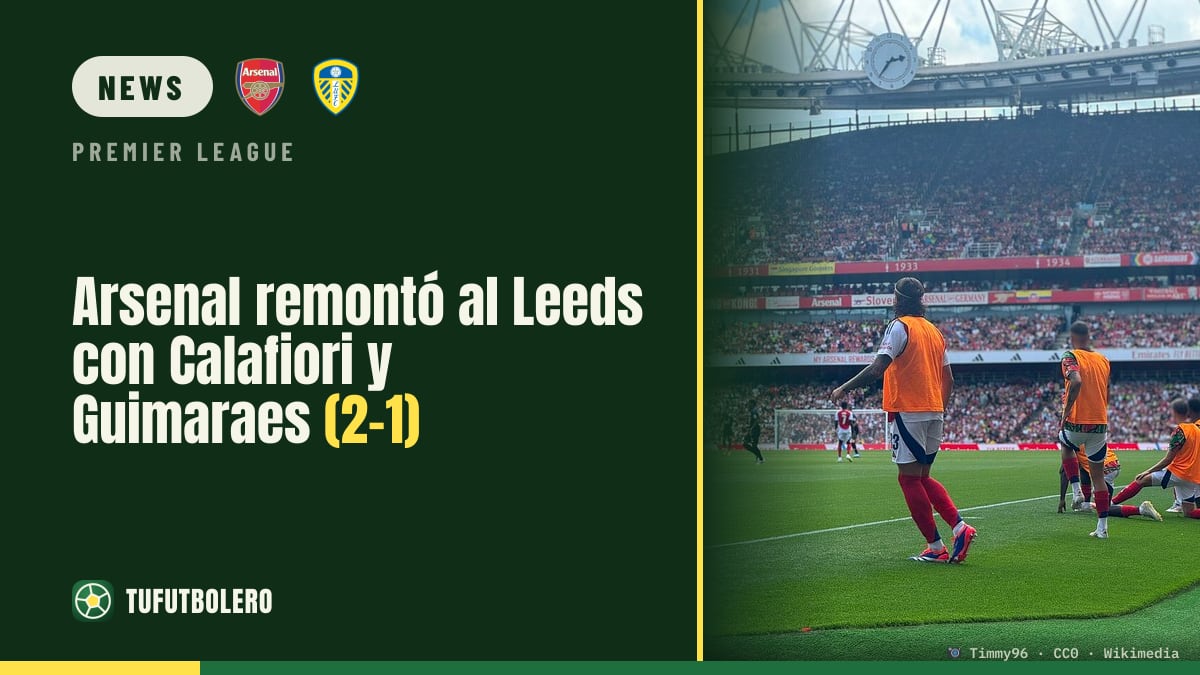 Arsenal come back to beat Leeds 2-1 with Calafiori and Guimaraes