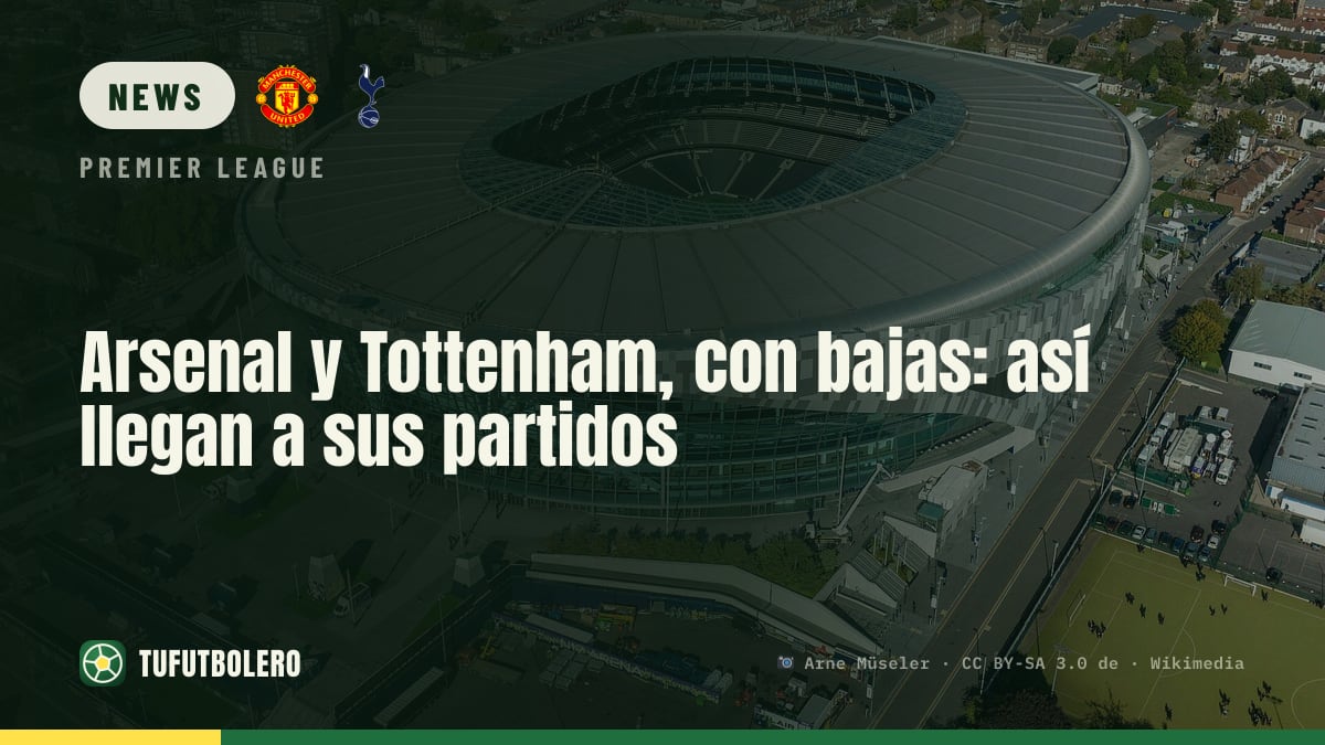 Arsenal and Tottenham face injury doubts for the weekend