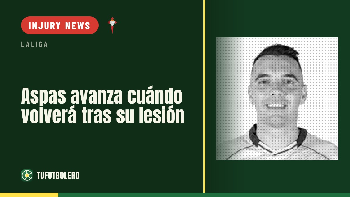 Aspas sets a return timeline after his injury