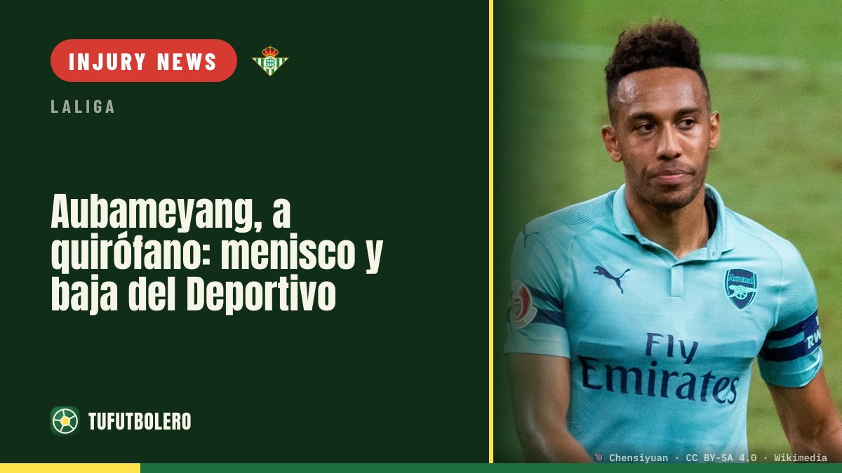 Aubameyang to undergo surgery: meniscus problem for Depor