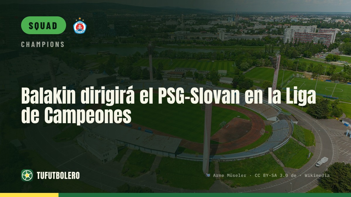 Balakin will referee PSG-Slovan in the Champions League