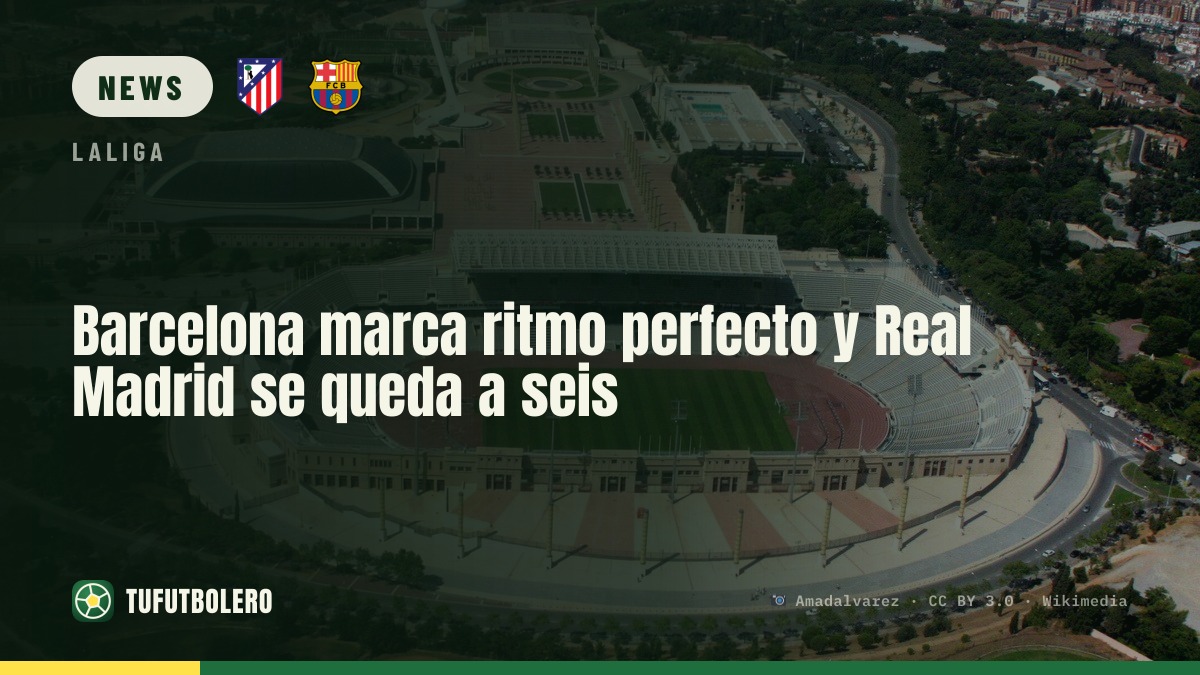 Barcelona keep a perfect start as Real trail by six