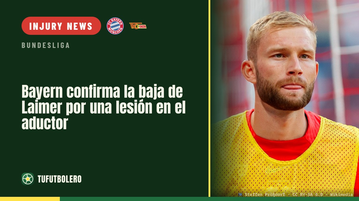 Bayern confirms Laimer out with adductor injury