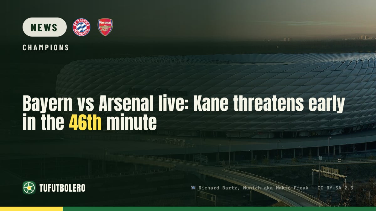 Bayern vs Arsenal live: Kane threatens early in the 46th minute