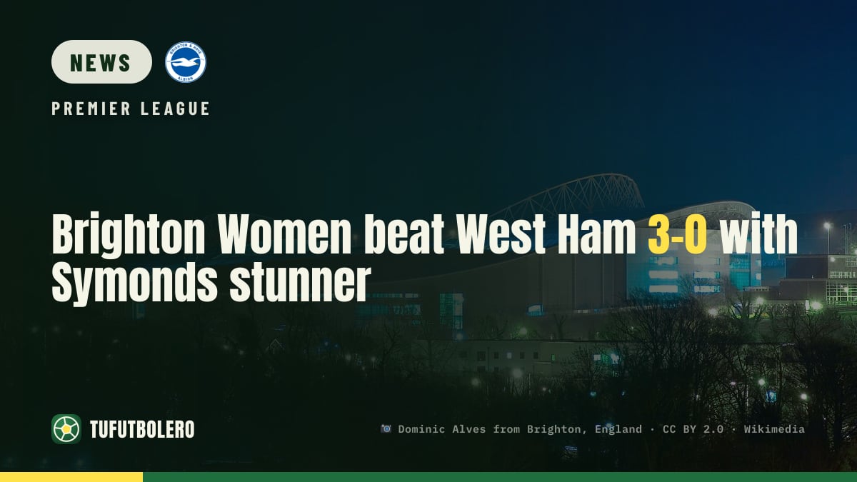 Brighton Women beat West Ham 3-0 with Symonds stunner