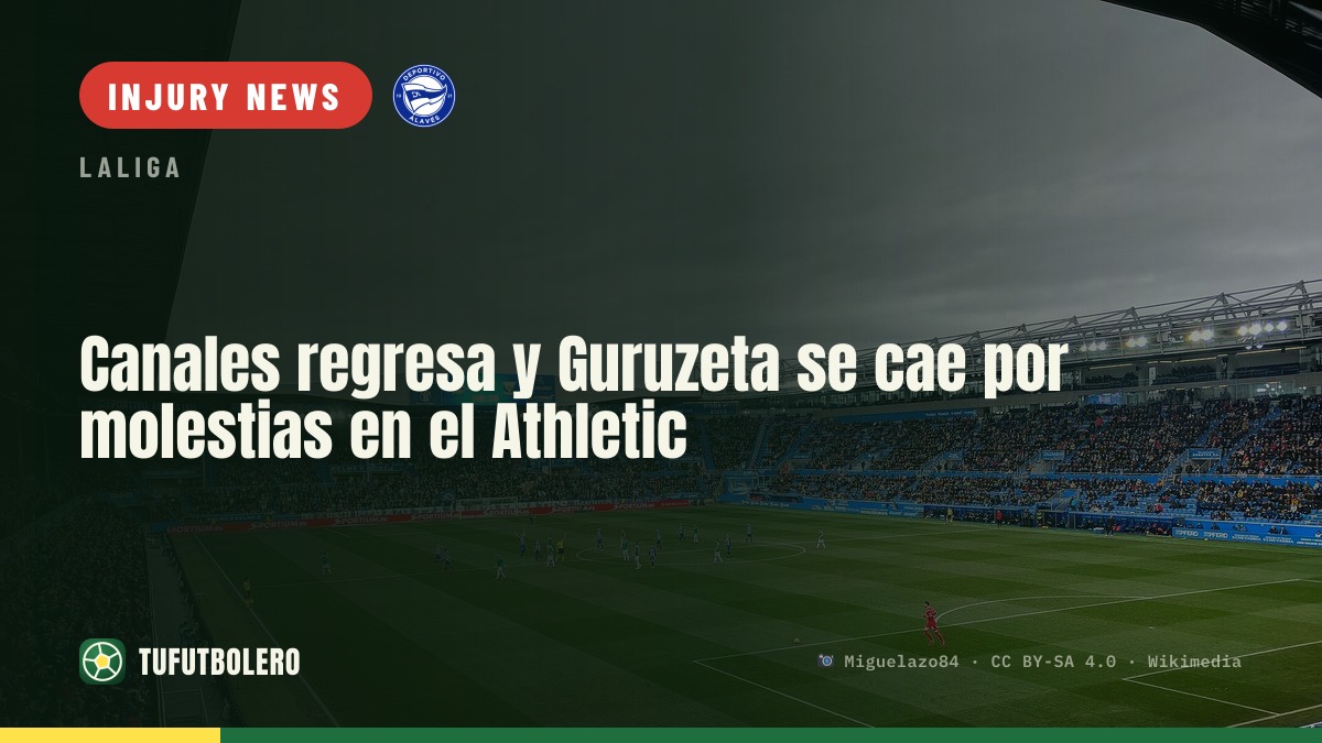 Canales returns as Guruzeta drops out for Athletic’s Alavés clash