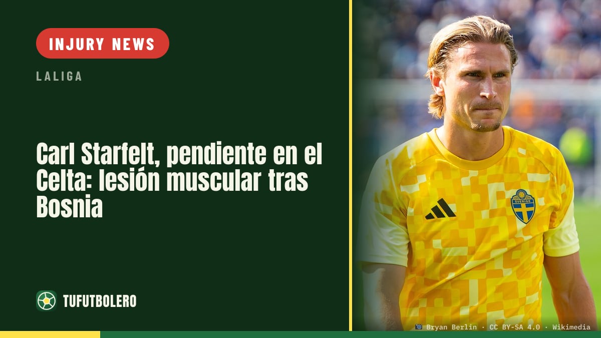 Carl Starfelt’s Celta status in doubt after Bosnia injury