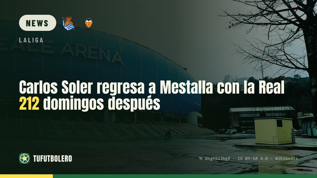 Carlos Soler returns to Mestalla with Real Sociedad 212 Sundays later
