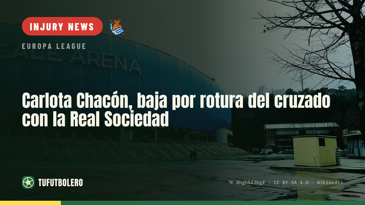 Carlota Chacón ruled out after anterior cruciate rupture at Real Sociedad