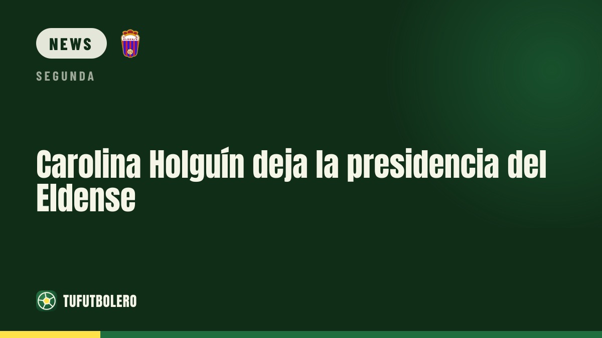 Carolina Holguín ends her Eldense presidency term