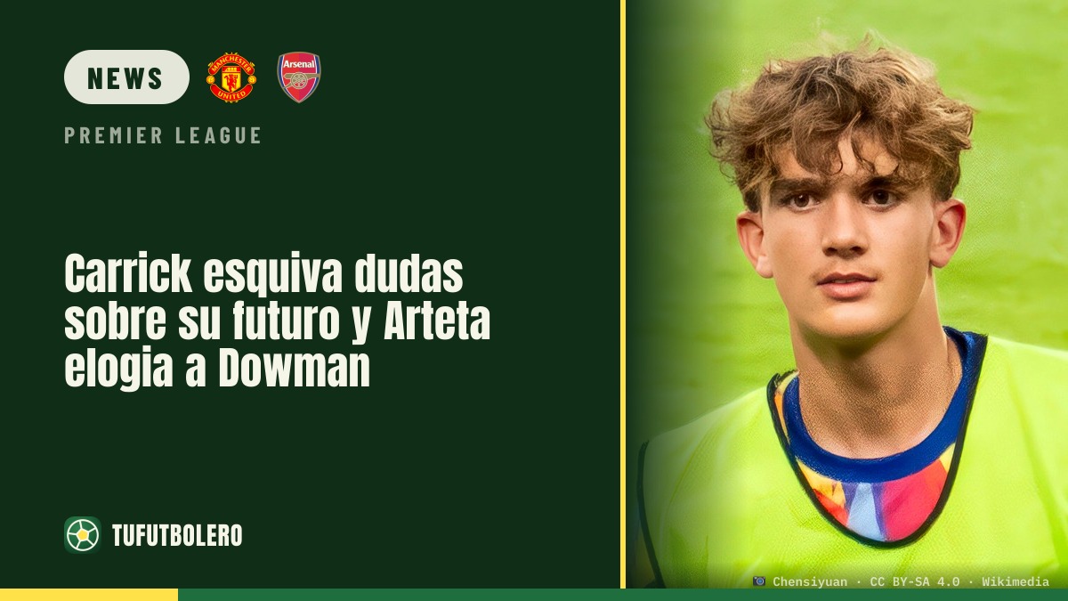 Carrick shrugs off future talk as Arteta hails Dowman