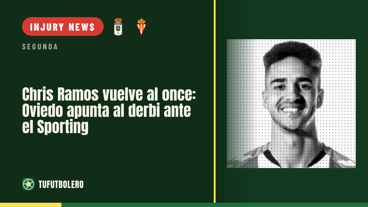 Chris Ramos eyes a return to the starting XI for Oviedo’s derby vs Sporting