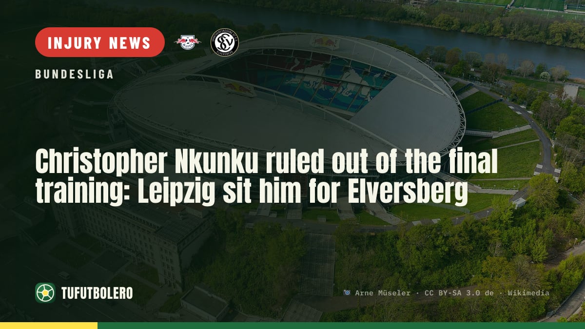 Christopher Nkunku ruled out of the final training: Leipzig sit him for Elversberg