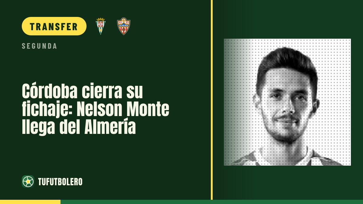 Córdoba seal late signing: Nelson Monte arrives from Almería