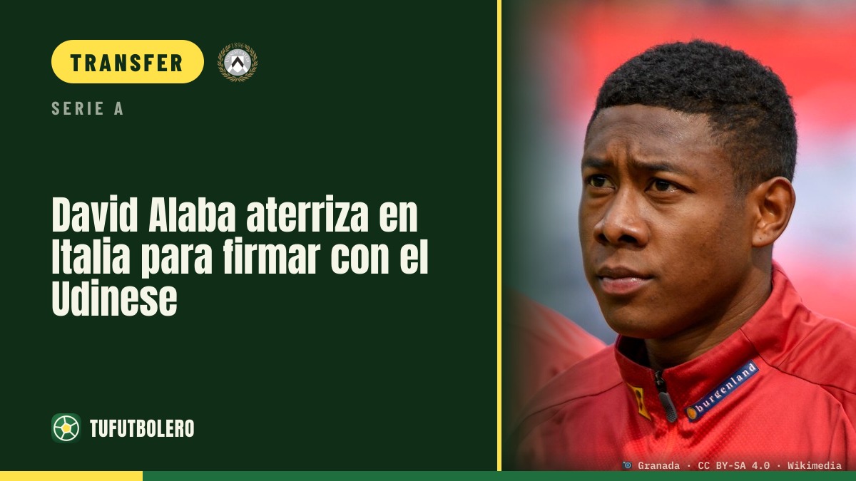 David Alaba arrives in Italy to sign with Udinese