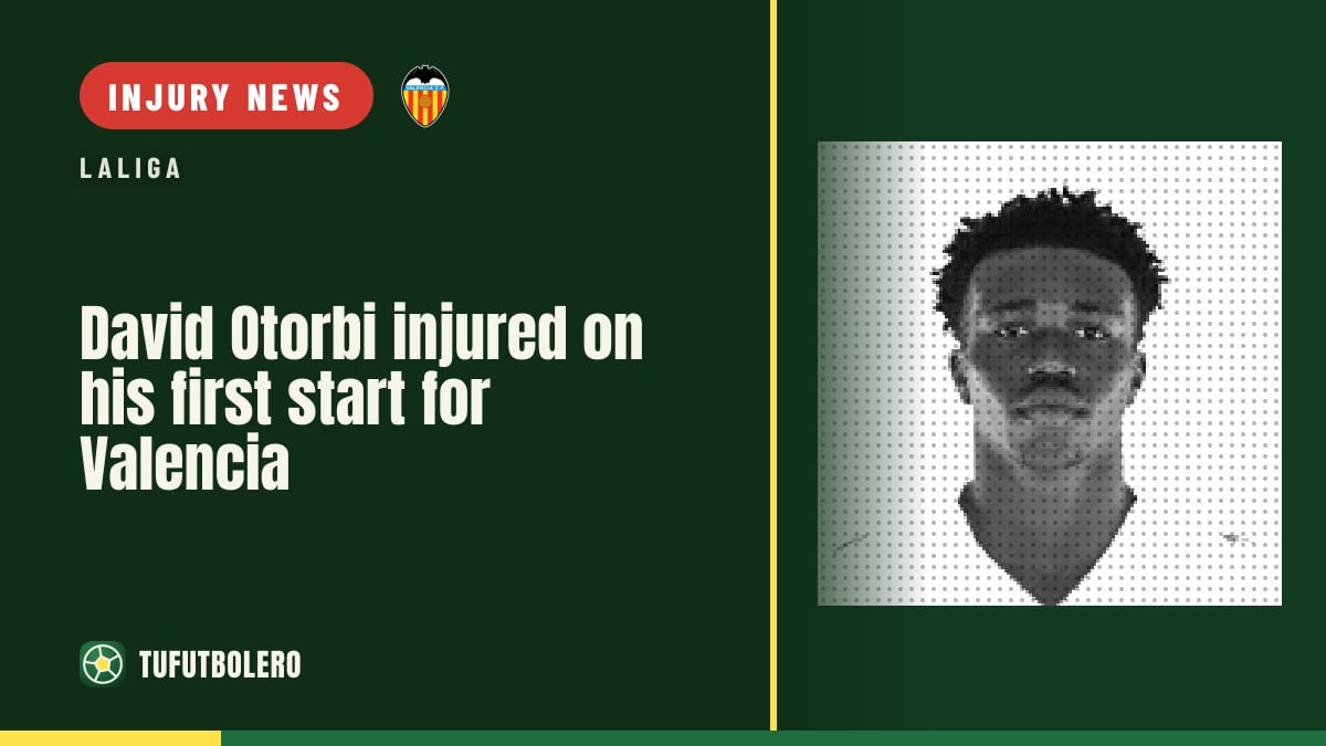 David Otorbi injured on his first start for Valencia