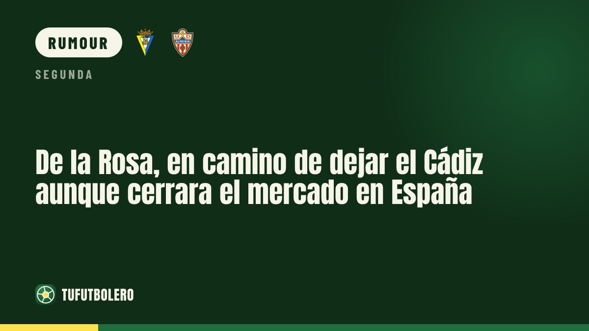 De la Rosa could leave Cádiz for Wieczysta Cracovia despite Spain’s window closing