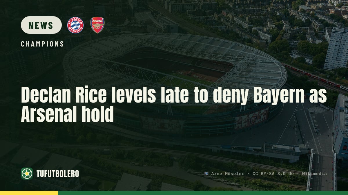 Declan Rice levels late to deny Bayern as Arsenal hold