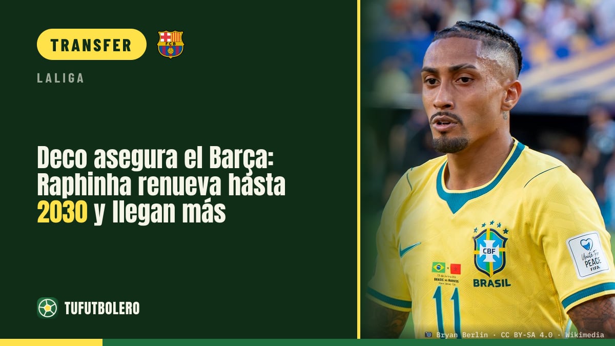 Deco secures Barça: Raphinha set to renew until 2030