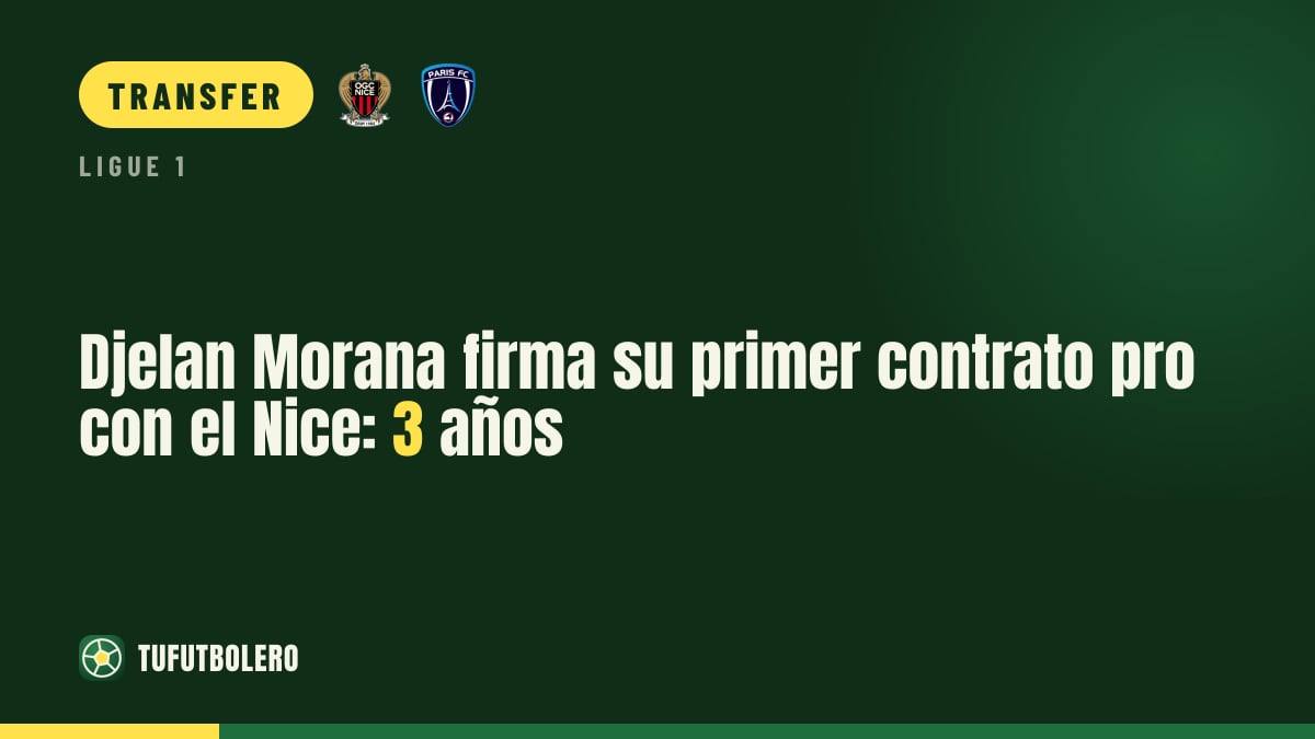 Djelan Morana signs his first pro deal with Nice: three years