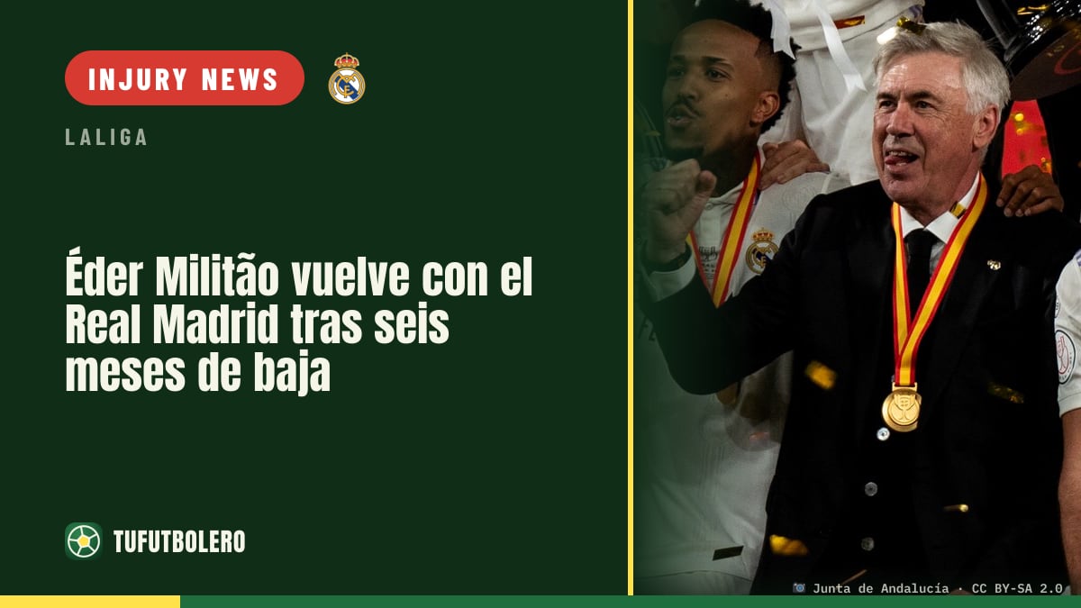 Éder Militão returns to action with Real Madrid after six months out