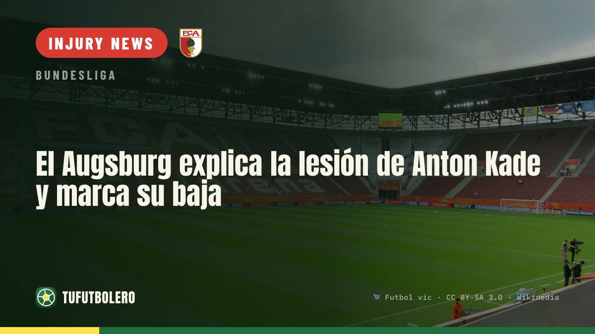 Augsburg reveals Anton Kade injury reason and confirms absence