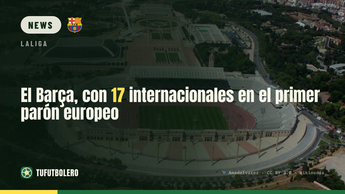 Barcelona with 17 internationals for the first international break