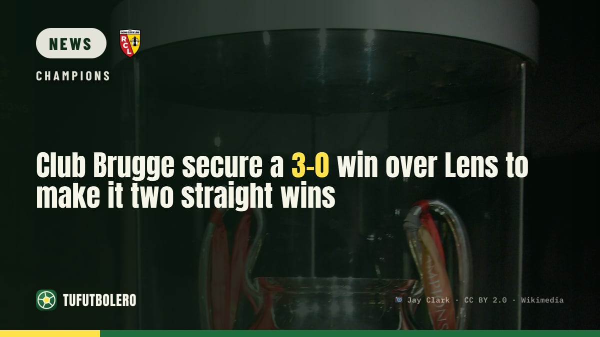 Club Brugge secure a 3-0 win over Lens to make it two straight wins
