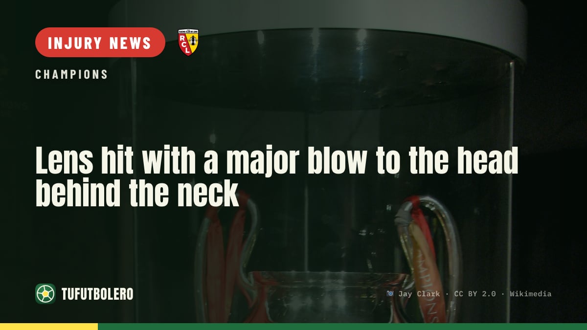 Lens hit with a major blow to the head behind the neck