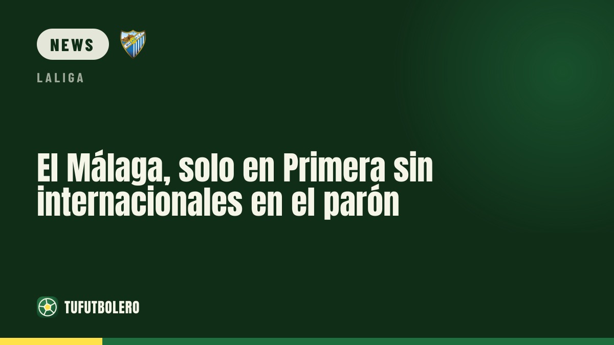 Málaga are the only LaLiga side without internationals on the break