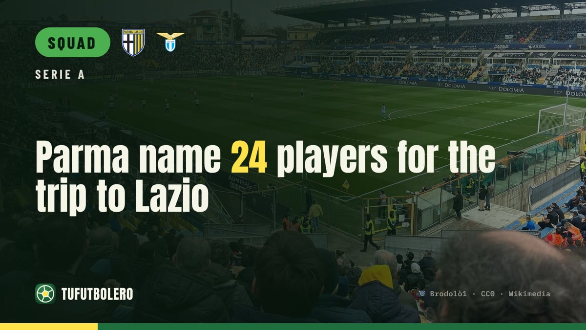 Parma name 24 players for the trip to Lazio