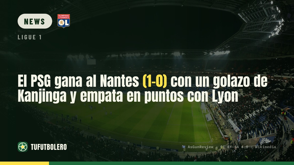 PSG grind out a 1-0 win over Nantes thanks to Kanjinga