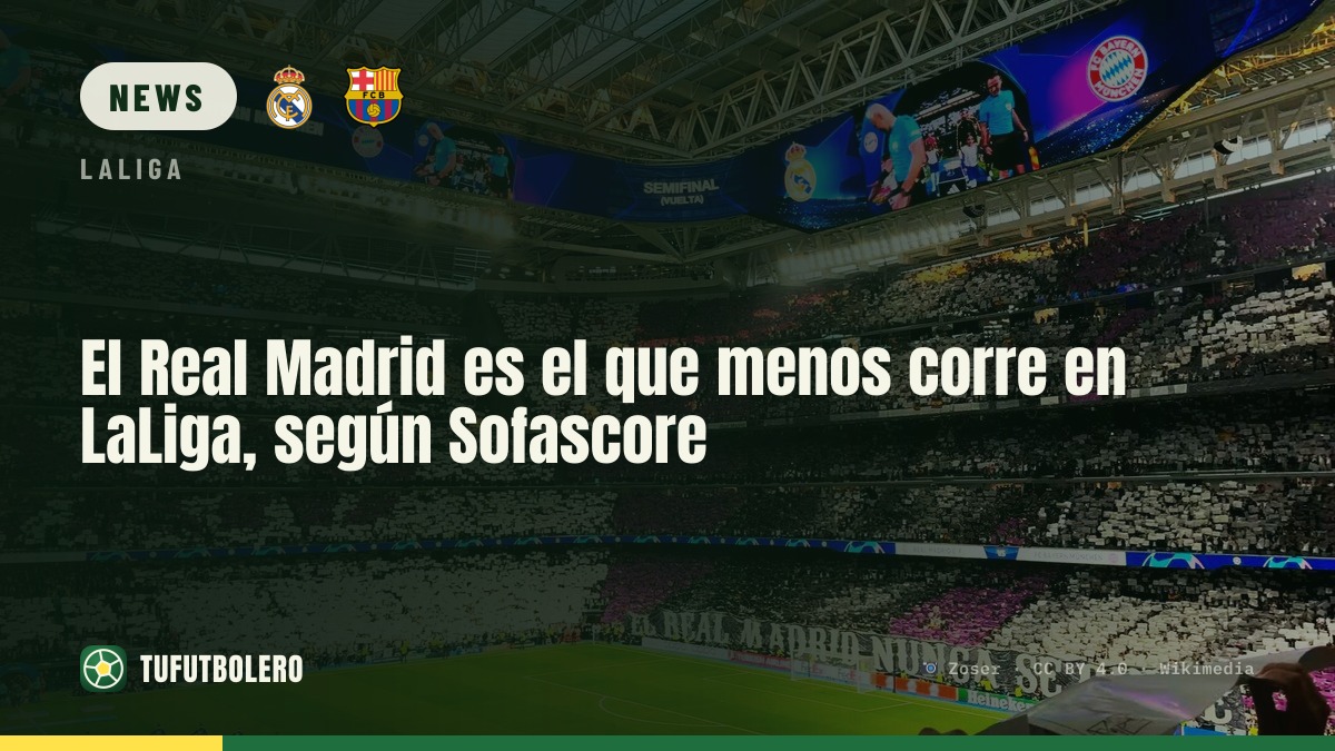 Real Madrid run the least in LaLiga this season, per SofaScore