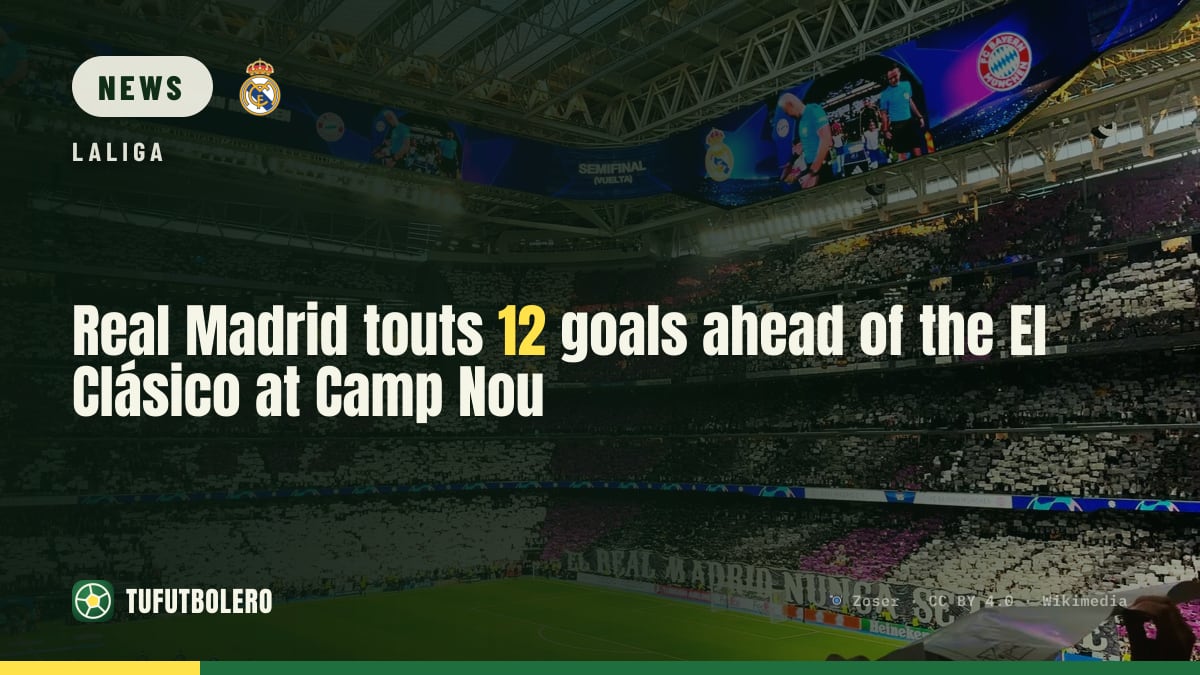 Real Madrid touts 12 goals ahead of the El Clásico at Camp Nou