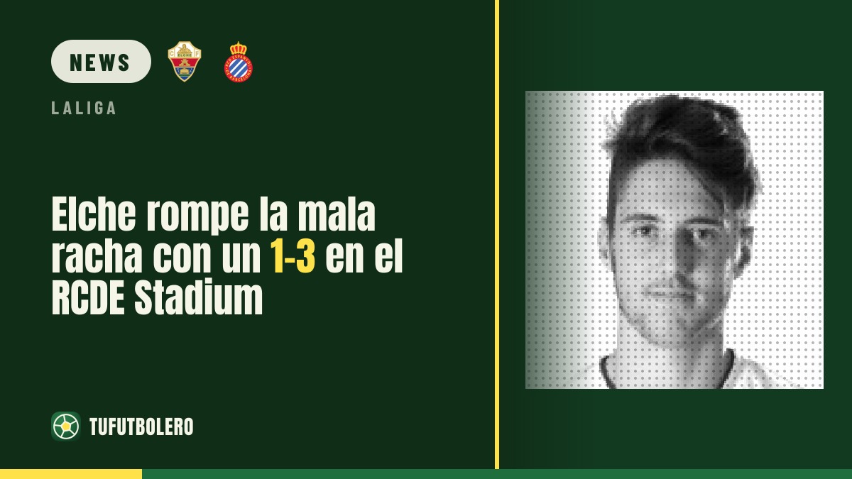 Elche earn first win of the season with 1-3 at RCDE Stadium