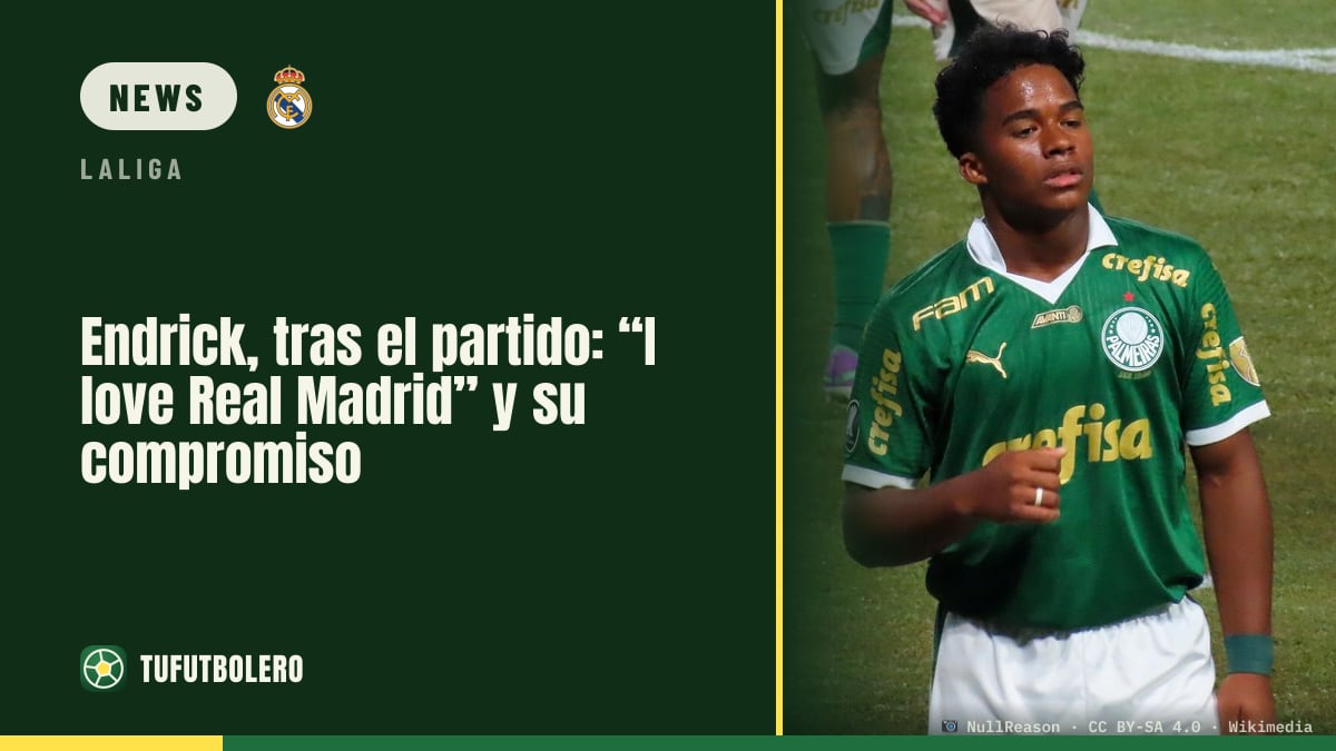 Endrick after the game: “I love Real Madrid” and full commitment