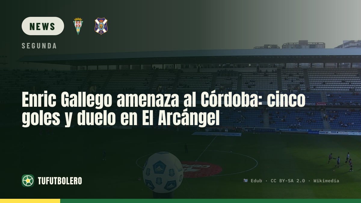 Enric Gallego warns Córdoba: five goals and a visit to El Arcángel