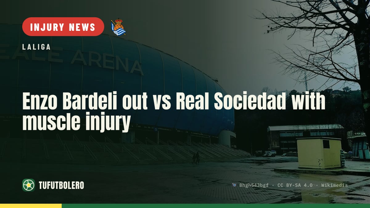 Enzo Bardeli out vs Real Sociedad with muscle injury