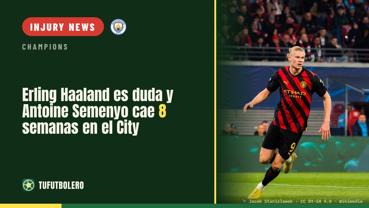 Haaland is a doubt and Semenyo out for eight weeks at Man City