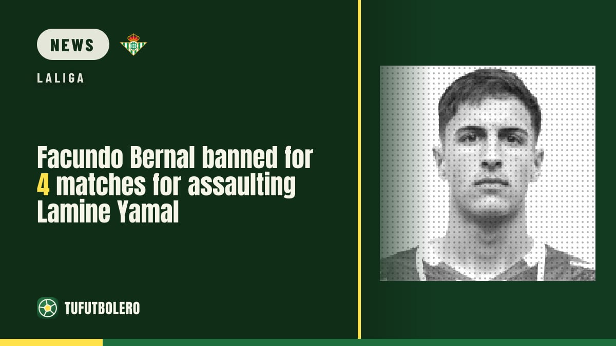 Facundo Bernal banned for 4 matches for assaulting Lamine Yamal