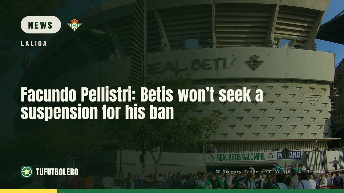 Facundo Pellistri: Betis won’t seek a suspension for his ban