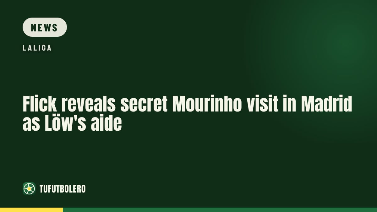 Flick reveals secret Mourinho visit in Madrid as Löw's aide