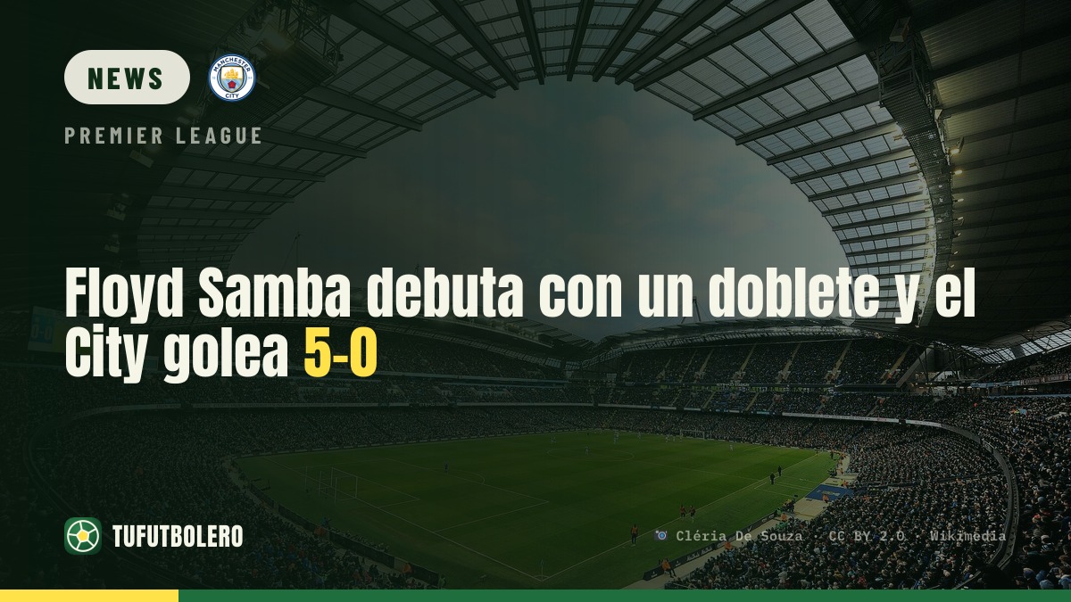 Floyd Samba debuts with a brace as City win 5-0