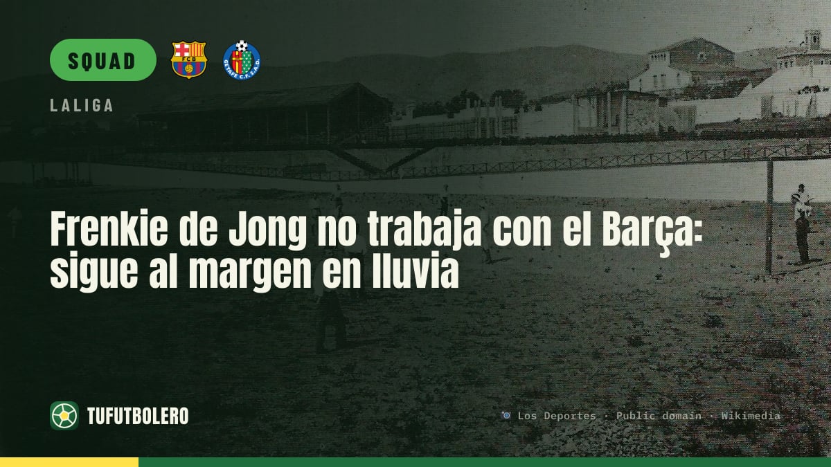 Frenkie de Jong misses Barca group session, still sidelined in the rain