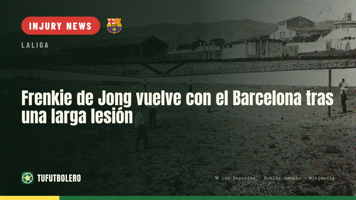 Frenkie de Jong returns for Barcelona after a long injury