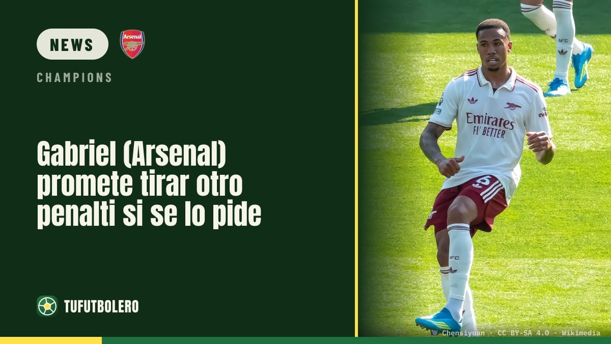 Gabriel (Arsenal) vows to take another penalty if another is given