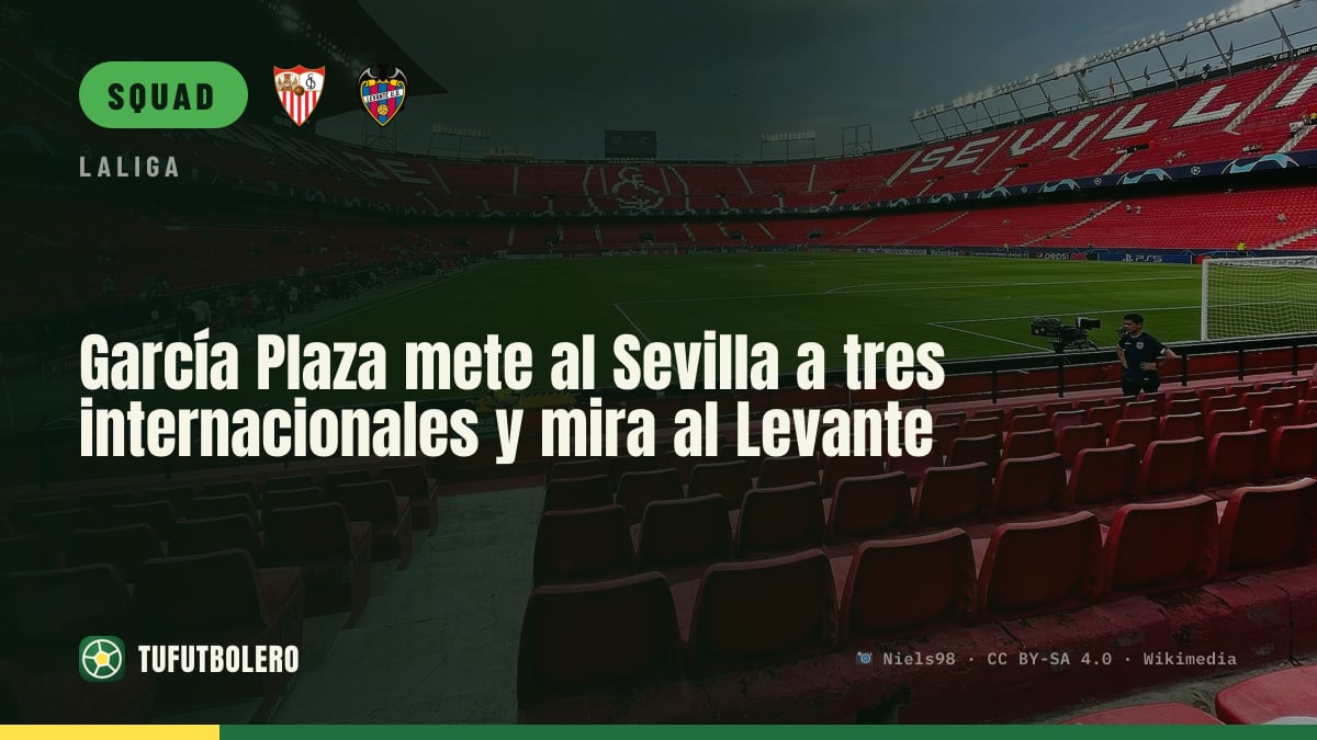 García Plaza brings three internationals back for Sevilla’s Levante match
